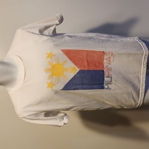 Philippines islands art white m medium tshirt